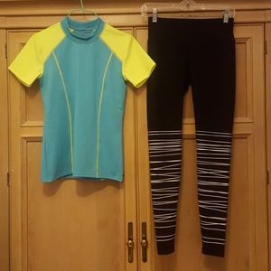 EUC Tomboyx top ( + free Old Navy leggings)